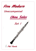 Five Modern Unaccompanied Oboe Solos - Set I cover